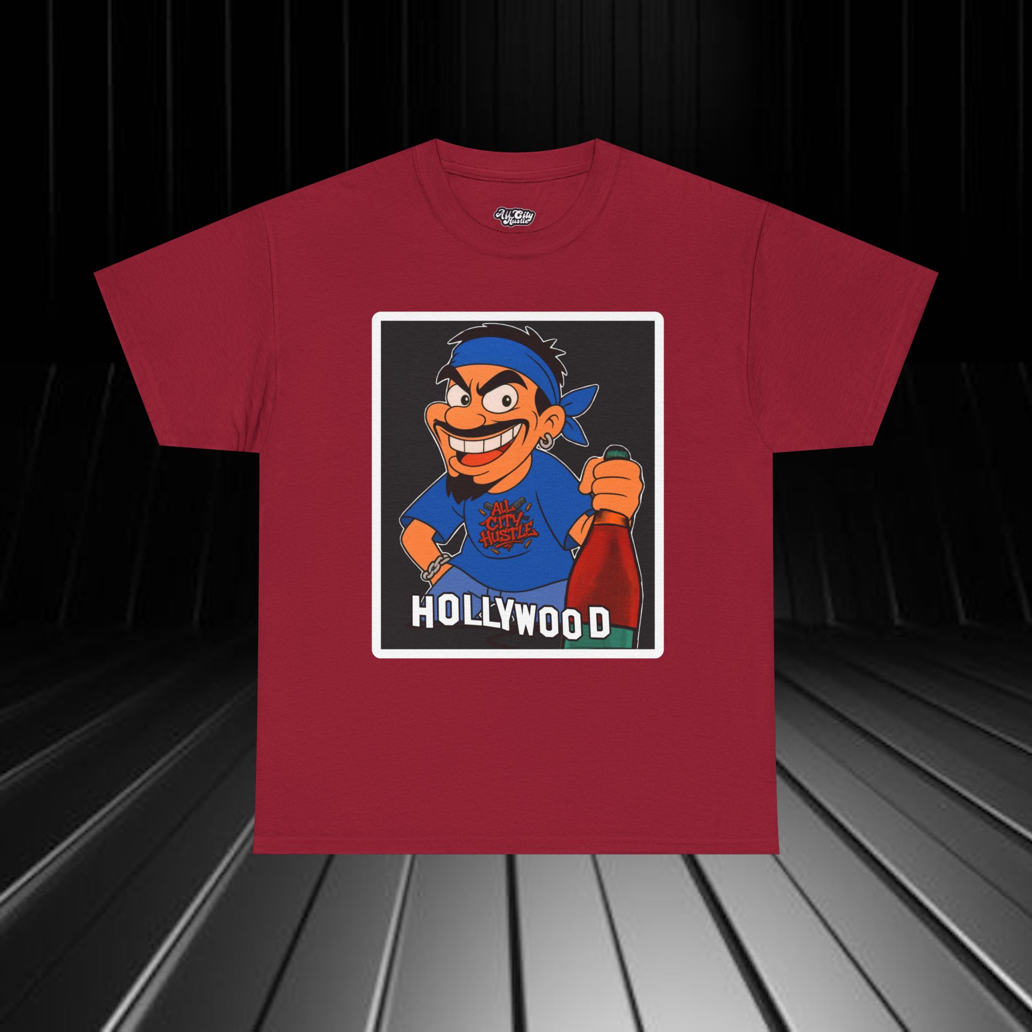 GANGSTER23 City Hood Inspired Unisex Heavy Cotton Tee, Graphic Tee for Comic Lovers, Casual Wear, Birthday Gift, Gift for Friends - Image 2