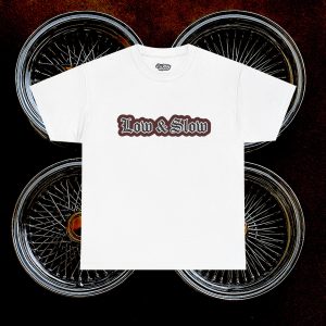 ACHLOWRIDER41 -  2 Sided Graphic Tee | Unisex Heavy Cotton Tee for Lowrider Lovers, Gifts, Retro Old School Vibes, Summer Wear, Casual Car Show Fashion