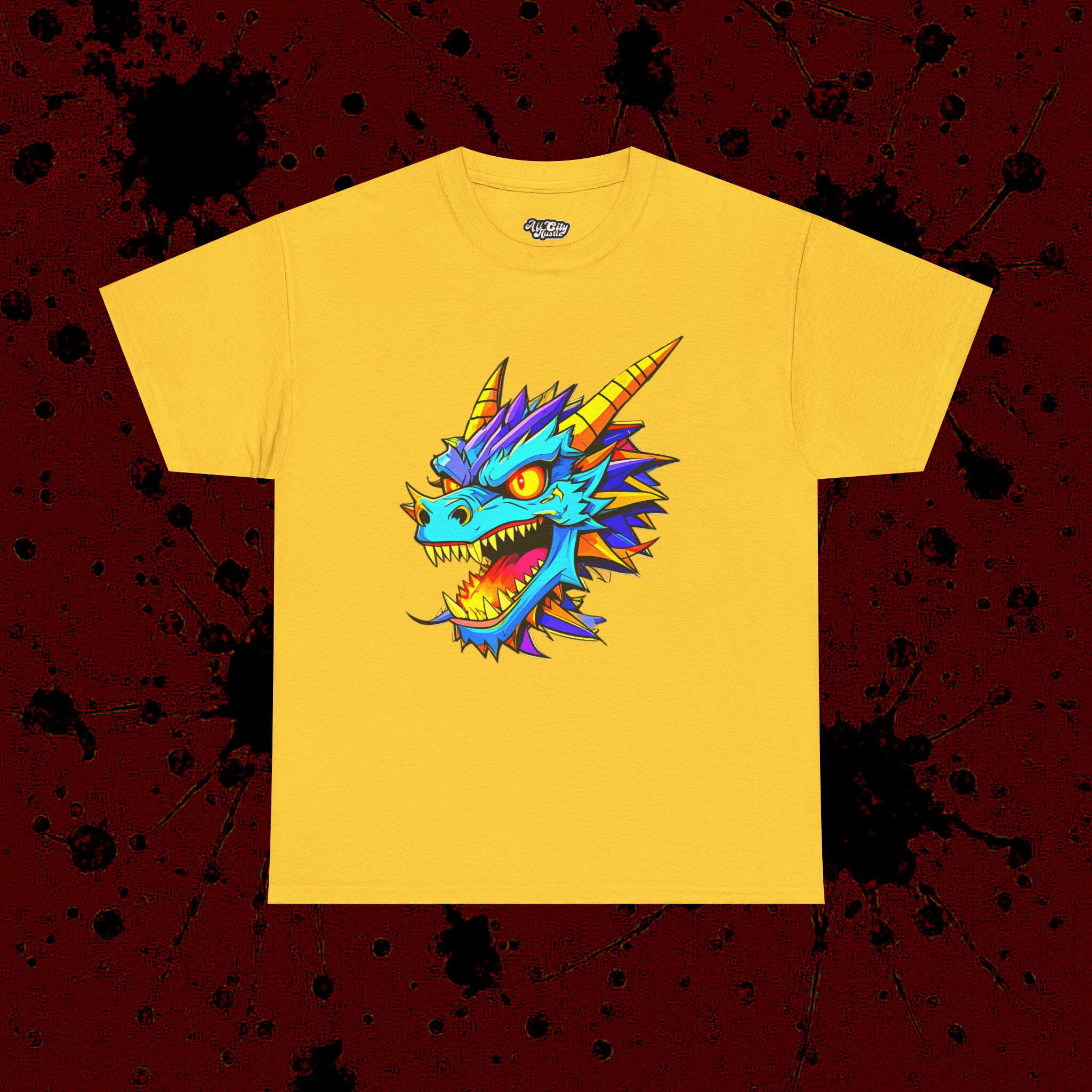 MONSTER4 Unisex Heavy Cotton Tee | Cool Casual Wear, Perfect for Horror Fans, Gift for Kids, Unique Graphic T-Shirt, Fun Dark Theme - Image 14