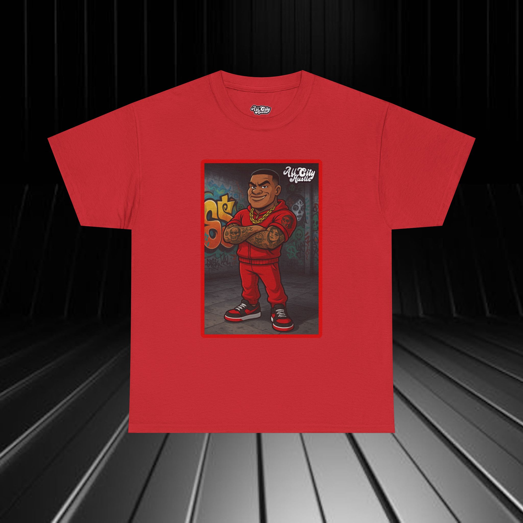 GANGSTER24 City Hood Inspired Unisex Heavy Cotton Tee, Graphic Tee for Comic Lovers, Casual Wear, Birthday Gift, Gift for Friends - Image 10