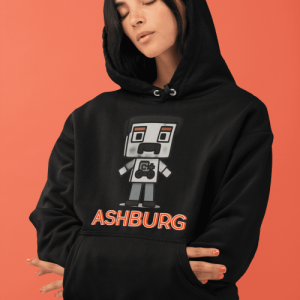 ASHBURG1H  Unisex Gaming Hoodie with ASHBURG Design, Cozy Sweatshirt for Gamers, Casual Wear, Gaming Merchandise, Perfect Gift for Players