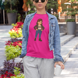 STFU1 Cool Cartoon Character Tee for Effortless Style, Gift for Friends, Everyday Wear, Casual Look, Unique Graphic Shirt