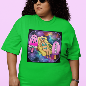 STFU2 Cosmic Summer Vibes Tee, Chill T-shirt, Vacation Shirt, Retro Graphic Tee, Pool Party Apparel, Perfect for Hot Days