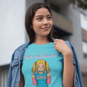 STFU7 Funny Graphic Tee, Unisex Heavy Cotton Tee, Casual Wear, Gift for Friends, Everyday Humor Shirt, Unique Statement Top, Graphic T-Shirts