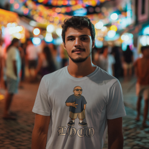 GANGSTER3 City Hood Inspired Unisex Heavy Cotton Tee, Graphic Tee for Comic Lovers, Casual Wear, Birthday Gift, Gift for Friends