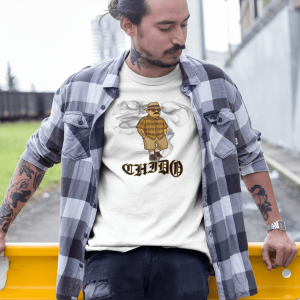 GANGSTER5 City Hood Inspired Unisex Heavy Cotton Tee, Graphic Tee for Comic Lovers, Casual Wear, Birthday Gift, Gift for Friends