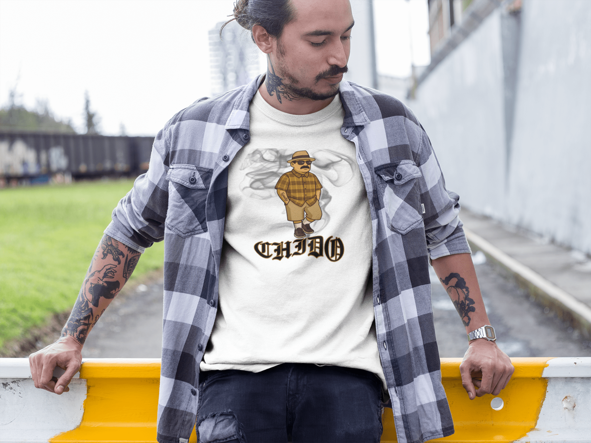 GANGSTER5 City Hood Inspired Unisex Heavy Cotton Tee, Graphic Tee for Comic Lovers, Casual Wear, Birthday Gift, Gift for Friends