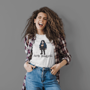 DARK2 Goth Princess Graphic Tee, Unisex Cotton Tee, Trendy T-Shirt, Casual Wear, Gift for Her, Halloween Apparel