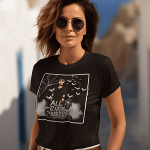 ACH46 Retro Urban Hustle T-Shirt, Unisex Graphic Tee, Casual Streetwear, Gift for Creatives, Everyday Wear, All City Hustle