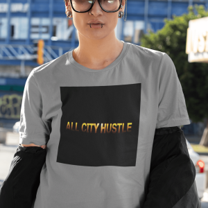 ACH48 Retro Urban Hustle T-Shirt, Unisex Graphic Tee, Casual Streetwear, Gift for Creatives, Everyday Wear, All City Hustle