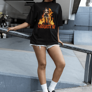 DARK5 Evil Cute Graphic Tee, Unisex Cotton Tee, Trendy T-Shirt, Casual Wear, Gift for Her, Goth Apparel