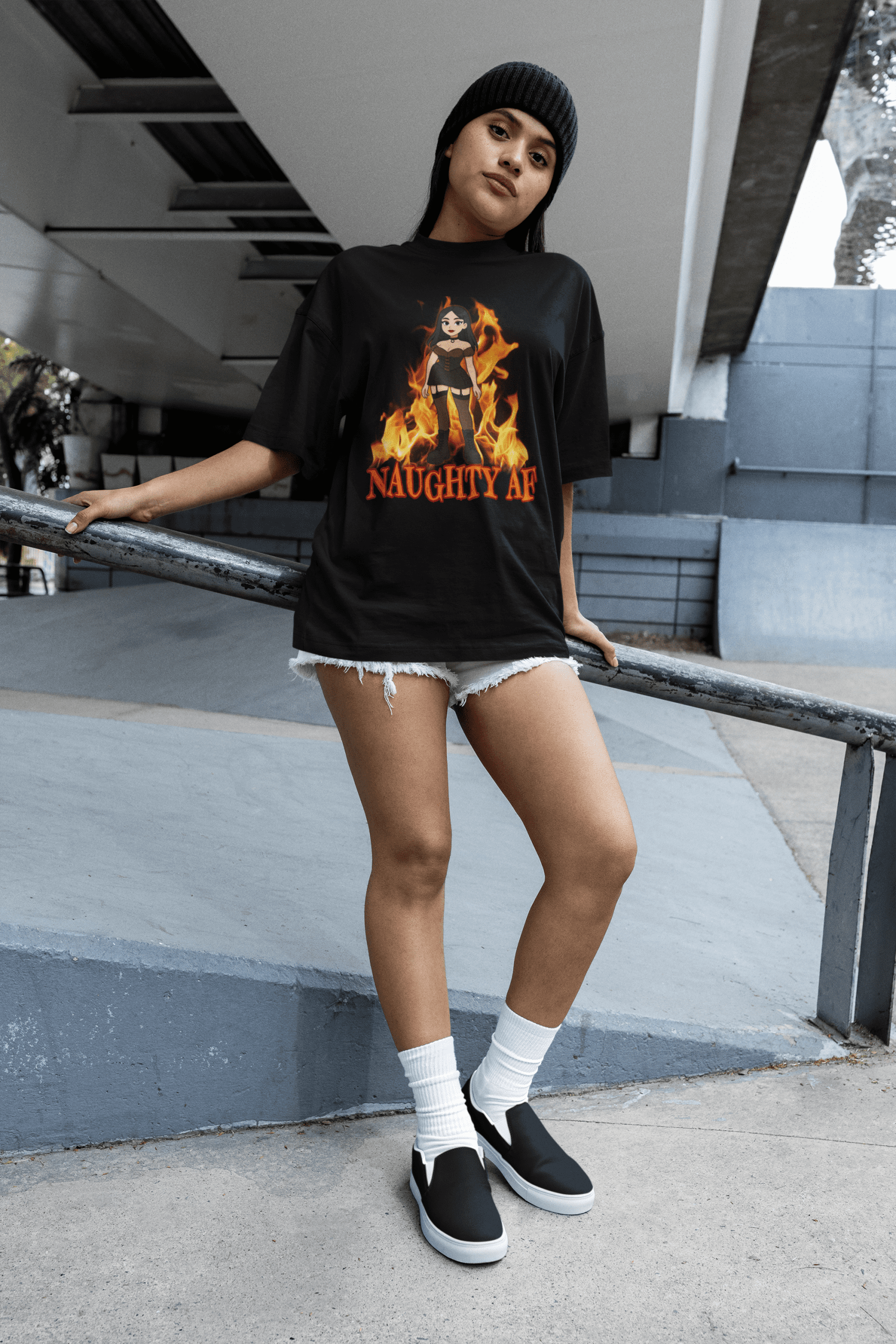 DARK5 Evil Cute Graphic Tee, Unisex Cotton Tee, Trendy T-Shirt, Casual Wear, Gift for Her, Goth Apparel