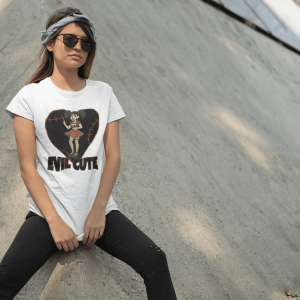 DARK1 Evil Cute Graphic Tee, Unisex Cotton Tee, Trendy T-Shirt, Casual Wear, Gift for Her, Halloween Apparel