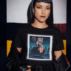 DARK16 Evil Cute Graphic Tee, Unisex Cotton Tee, Trendy T-Shirt, Casual Wear, Gift for Anyone, Dark Apparel