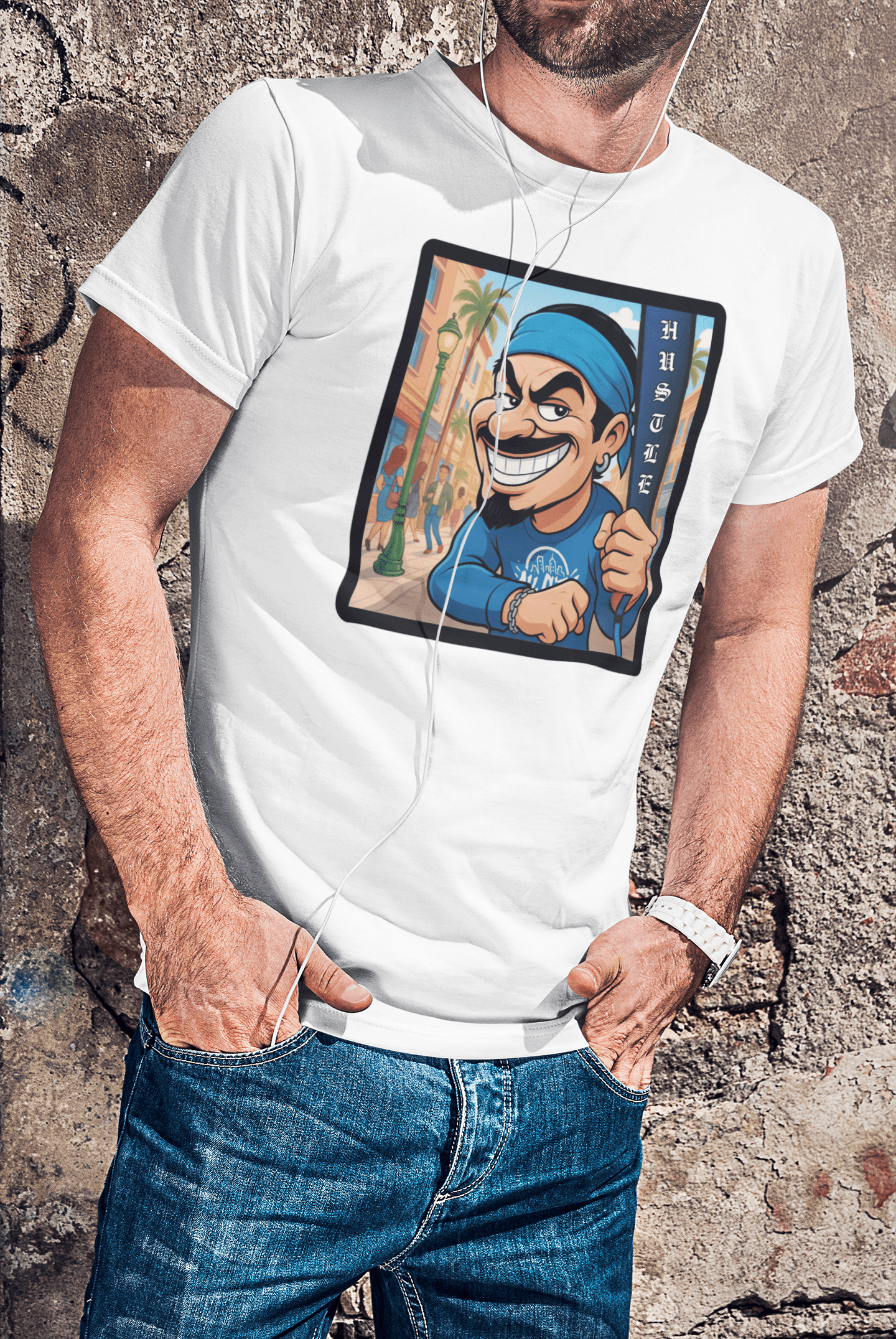 GANGSTER20 City Hood Inspired Unisex Heavy Cotton Tee, Graphic Tee for Comic Lovers, Casual Wear, Birthday Gift, Gift for Friends