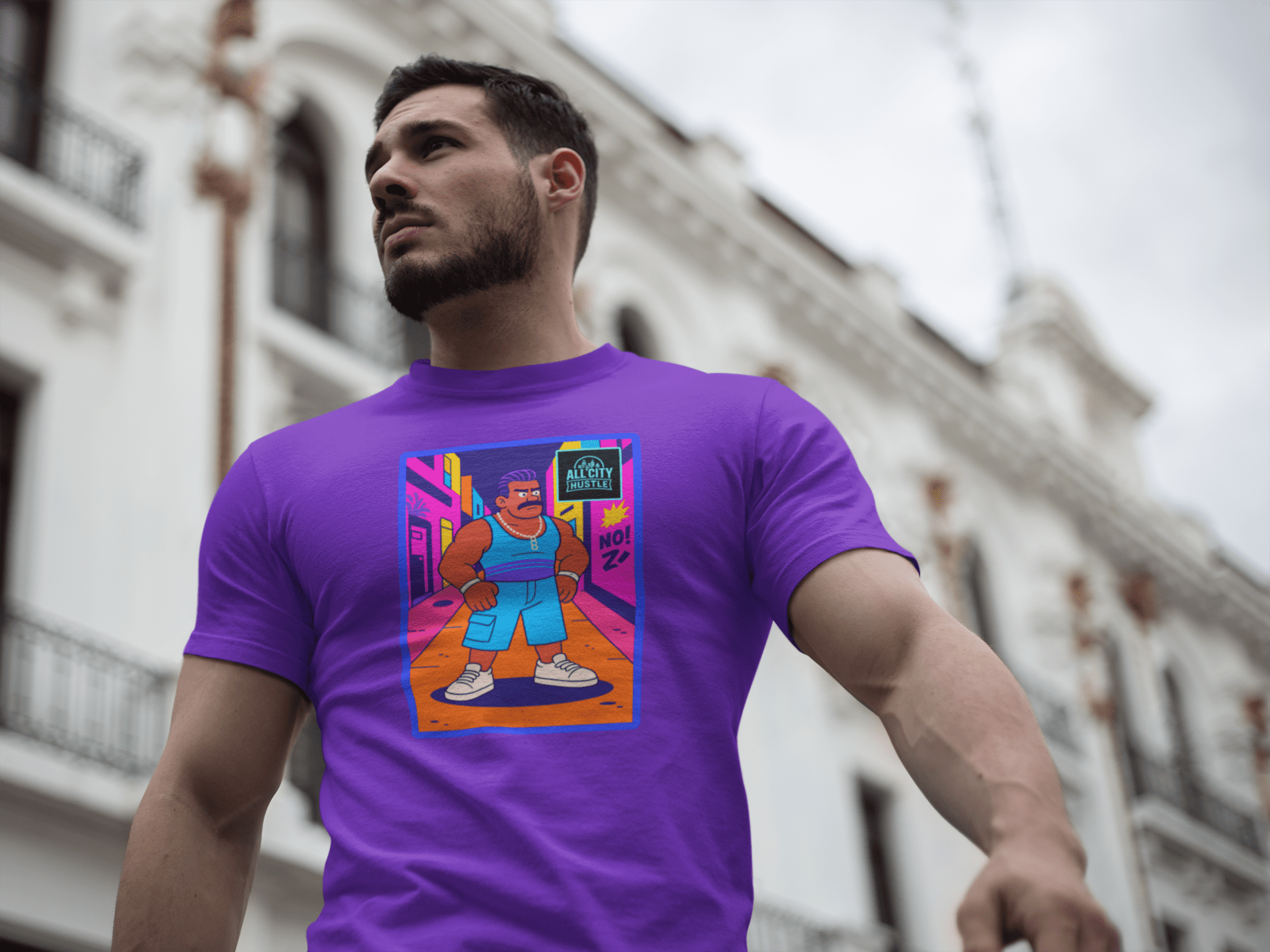 GANGSTER22 City Hood Inspired Unisex Heavy Cotton Tee, Graphic Tee for Comic Lovers, Casual Wear, Birthday Gift, Gift for Friends