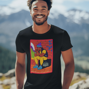 GANGSTER27 City Hood Inspired Unisex Heavy Cotton Tee, Graphic Tee for Comic Lovers, Casual Wear, Birthday Gift, Gift for Friends