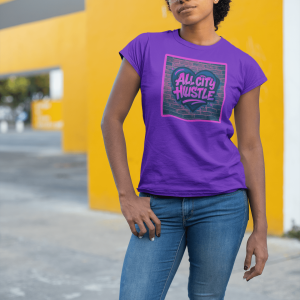 ACH66 Retro Urban Hustle T-Shirt, Unisex Graphic Tee, Casual Streetwear, Gift for Creatives, Everyday Wear, All City Hustle