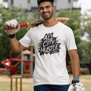 ACH70 Retro Urban Hustle T-Shirt, Unisex Graphic Tee, Casual Streetwear, Gift for Creatives, Everyday Wear, All City Hustle