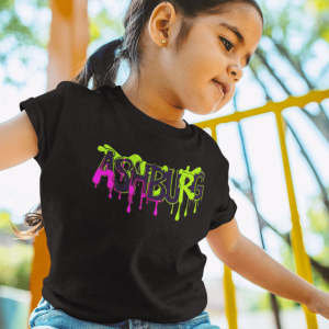 ASHBURG TODDLER2 Cute Toddler Short Sleeve Tee with KIDS Design, Kids T-Shirt, Play Shirt, Cartoon Tee,Gift for All Occasions, Funtime Apparel