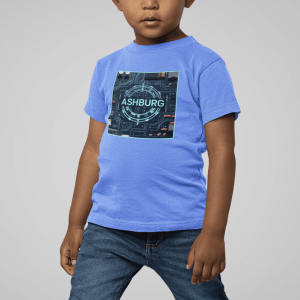 ASHBURG TODDLER16 Cute Toddler Short Sleeve Tee with KIDS Design, Kids T-Shirt, Play Shirt, Cartoon Tee,Gift for All Occasions, Funtime Apparel