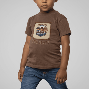 ASHBURG TODDLER18 Cute Toddler Short Sleeve Tee with KIDS Design, Kids T-Shirt, Play Shirt, Cartoon Tee,Gift for All Occasions, Funtime Apparel