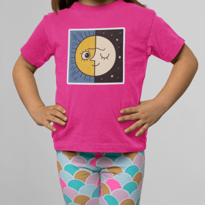 ASHBURG TODDLER29 Cute Toddler Short Sleeve Tee with KIDS Design, Kids T-Shirt, Play Shirt, Cartoon Tee,Gift for All Occasions, Funtime Apparel