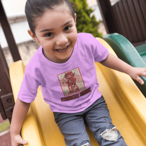 ASHBURG TODDLER32 Cute Toddler Short Sleeve Tee with KIDS Design, Kids T-Shirt, Play Shirt, Cartoon Tee,Gift for All Occasions, Funtime Apparel