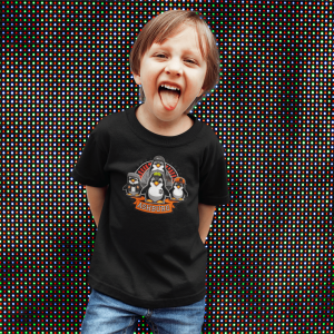ASHBURG TODDLER50 Cute Toddler Short Sleeve Tee with KIDS Design, Kids T-Shirt, Play Shirt, Cartoon Tee,Gift for All Occasions, Funtime Apparel