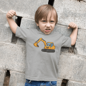 ASHBURG TODDLER53 Cute Toddler Short Sleeve Tee with KIDS Design, Kids T-Shirt, Play Shirt, Cartoon Tee,Gift for All Occasions, Funtime Apparel