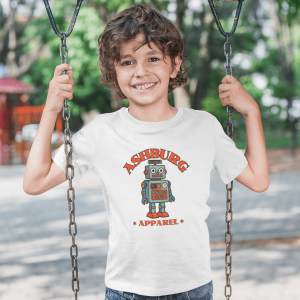 ASHBURG TODDLER64 Cute Toddler Short Sleeve Tee with KIDS Design, Kids T-Shirt, Play Shirt, Cartoon Tee,Gift for All Occasions, Funtime Apparel