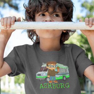 ASHBURG TODDLER67 Cute Toddler Short Sleeve Tee with KIDS Design, Kids T-Shirt, Play Shirt, Cartoon Tee,Gift for All Occasions, Funtime Apparel