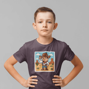 ASHBURG TODDLER78 Cute Toddler Short Sleeve Tee with KIDS Design, Kids T-Shirt, Play Shirt, Cartoon Tee,Gift for All Occasions, Funtime Apparel