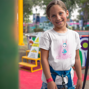 ASHBURG TODDLER88 Cute Toddler Short Sleeve Tee with KIDS Design, Kids T-Shirt, Play Shirt, Cartoon Tee,Gift for All Occasions, Funtime Apparel