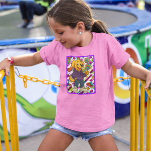 ASHBURG TODDLER89 Cute Toddler Short Sleeve Tee with KIDS Design, Kids T-Shirt, Play Shirt, Cartoon Tee,Gift for All Occasions, Funtime Apparel