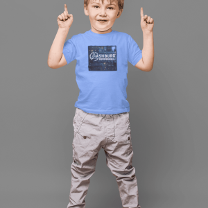 ASHBURG TODDLER96 Cute Toddler Short Sleeve Tee with KIDS Design, Kids T-Shirt, Play Shirt, Cartoon Tee,Gift for All Occasions, Funtime Apparel