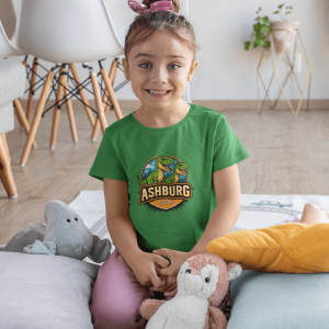 ASHBURG TODDLER100 Cute Toddler Short Sleeve Tee with KIDS Design, Kids T-Shirt, Play Shirt, Cartoon Tee,Gift for All Occasions, Funtime Apparel