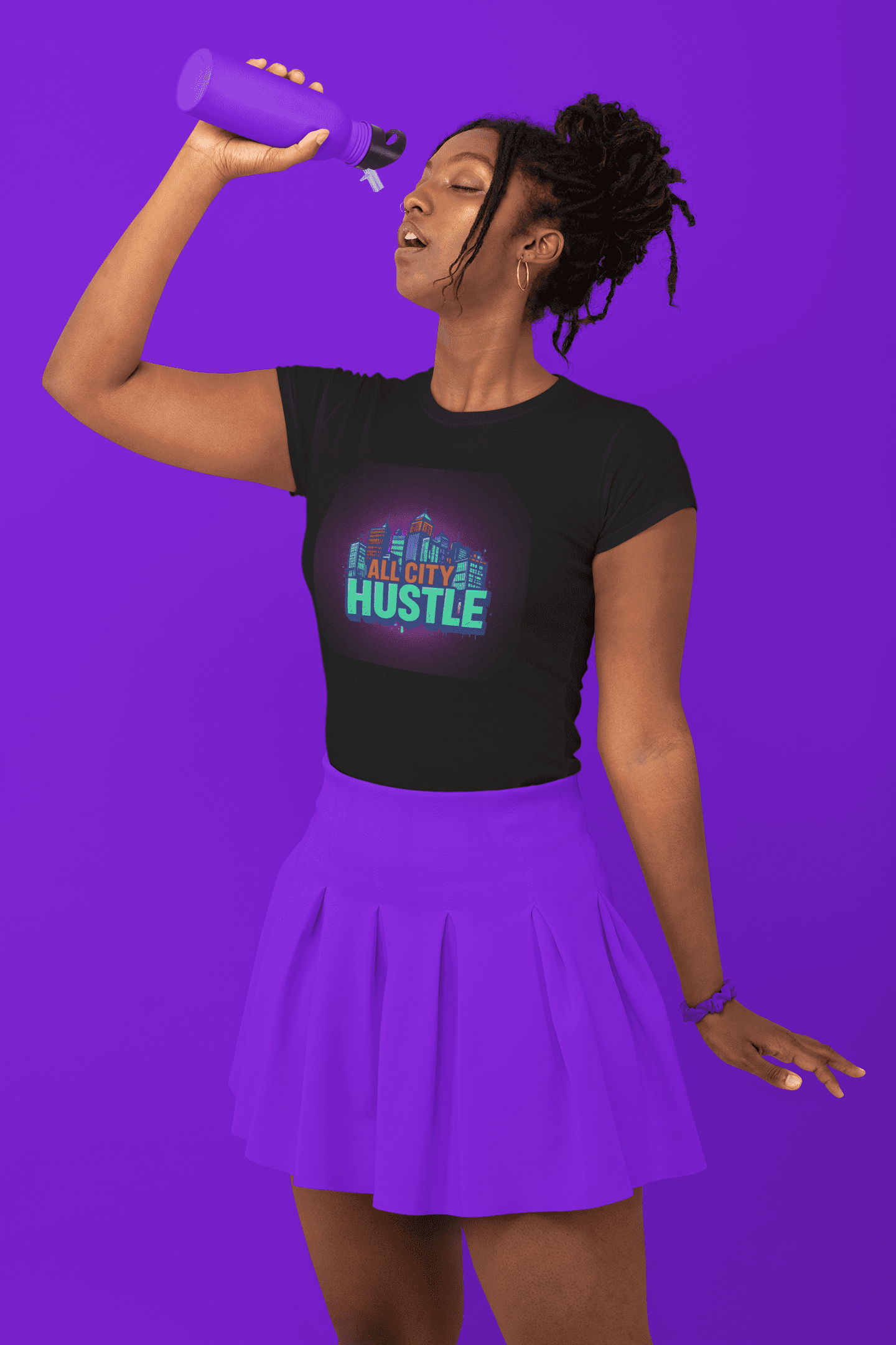 ACH74 Retro Urban Hustle T-Shirt, Unisex Graphic Tee, Casual Streetwear, Gift for Creatives, Everyday Wear, All City Hustle