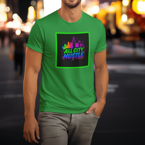 ACH81 Retro Urban Hustle T-Shirt, Unisex Graphic Tee, Casual Streetwear, Gift for Creatives, Everyday Wear, All City Hustle