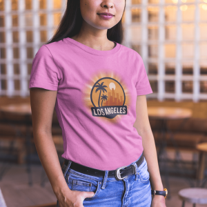 ACHLA1 Los Angeles Unisex Heavy Cotton Tee, Vintage LA Shirt, California T-Shirt, Beachwear, Summer Casual Tee Shirt