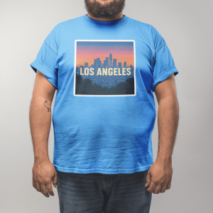 ACHLA2 Los Angeles Unisex Heavy Cotton Tee, Vintage LA Shirt, California T-Shirt, Beachwear, Summer Casual Tee Shirt