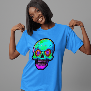 MONSTER13 Unisex Heavy Cotton Tee | Cool Casual Wear, Perfect for Horror Fans, Gift for Kids, Unique Graphic T-Shirt, Fun Dark Theme