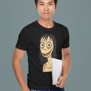 MONSTER14 Unisex Heavy Cotton Tee | Cool Casual Wear, Perfect for Horror Fans, Gift for Kids, Unique Graphic T-Shirt, Fun Dark Theme