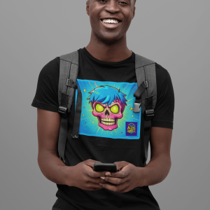 MONSTER15 Unisex Heavy Cotton Tee | Cool Casual Wear, Perfect for Horror Fans, Gift for Kids, Unique Graphic T-Shirt, Fun Dark Theme