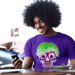 MONSTER16 Unisex Heavy Cotton Tee | Cool Casual Wear, Perfect for Horror Fans, Gift for Kids, Unique Graphic T-Shirt, Fun Dark Theme