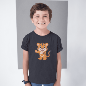 ASHBURG TODDLER138 Cute Toddler Short Sleeve Tee with KIDS Design, Kids T-Shirt, Play Shirt, Cartoon Tee,Gift for All Occasions, Funtime Apparel