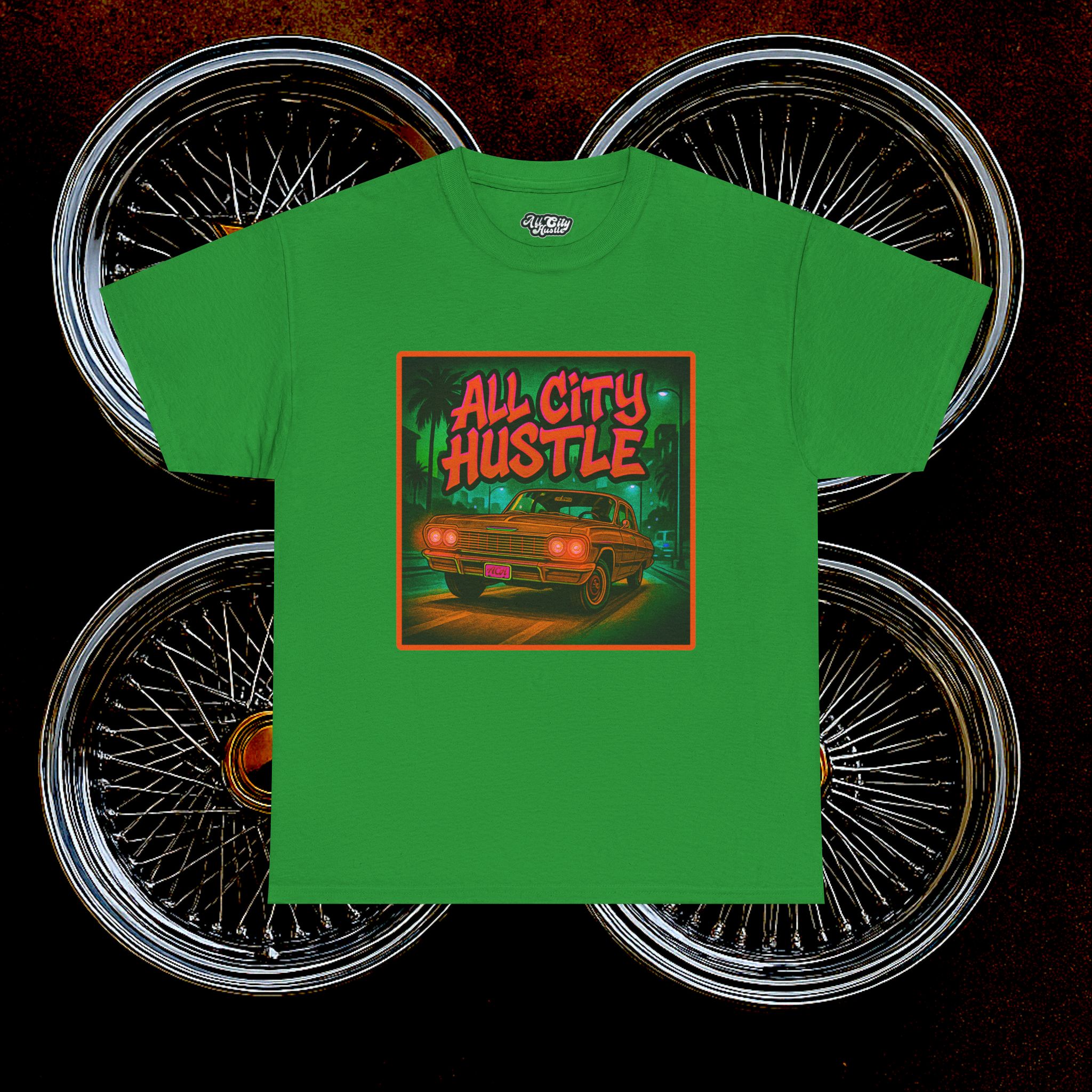 ACHLOWRIDER33 - 2 Sided Graphic Tee | Unisex Heavy Cotton Tee for Lowrider Lovers, Gifts, Retro Old School Vibes, Summer Wear, Casual Car Show Fashion - Image 25