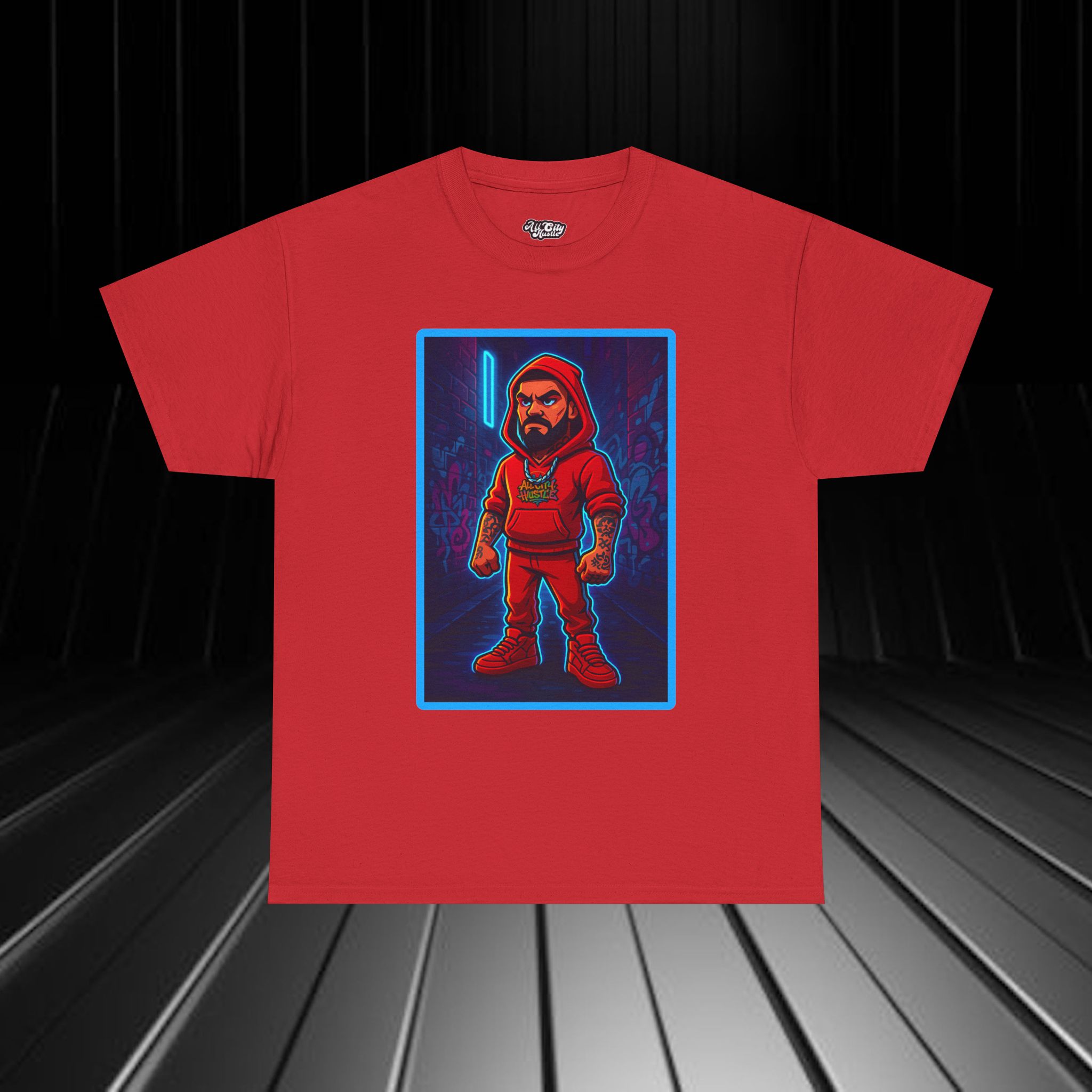 GANGSTER36 City Hood Inspired Unisex Heavy Cotton Tee, Graphic Tee for Comic Lovers, Casual Wear, Birthday Gift, Gift for Friends - Image 10