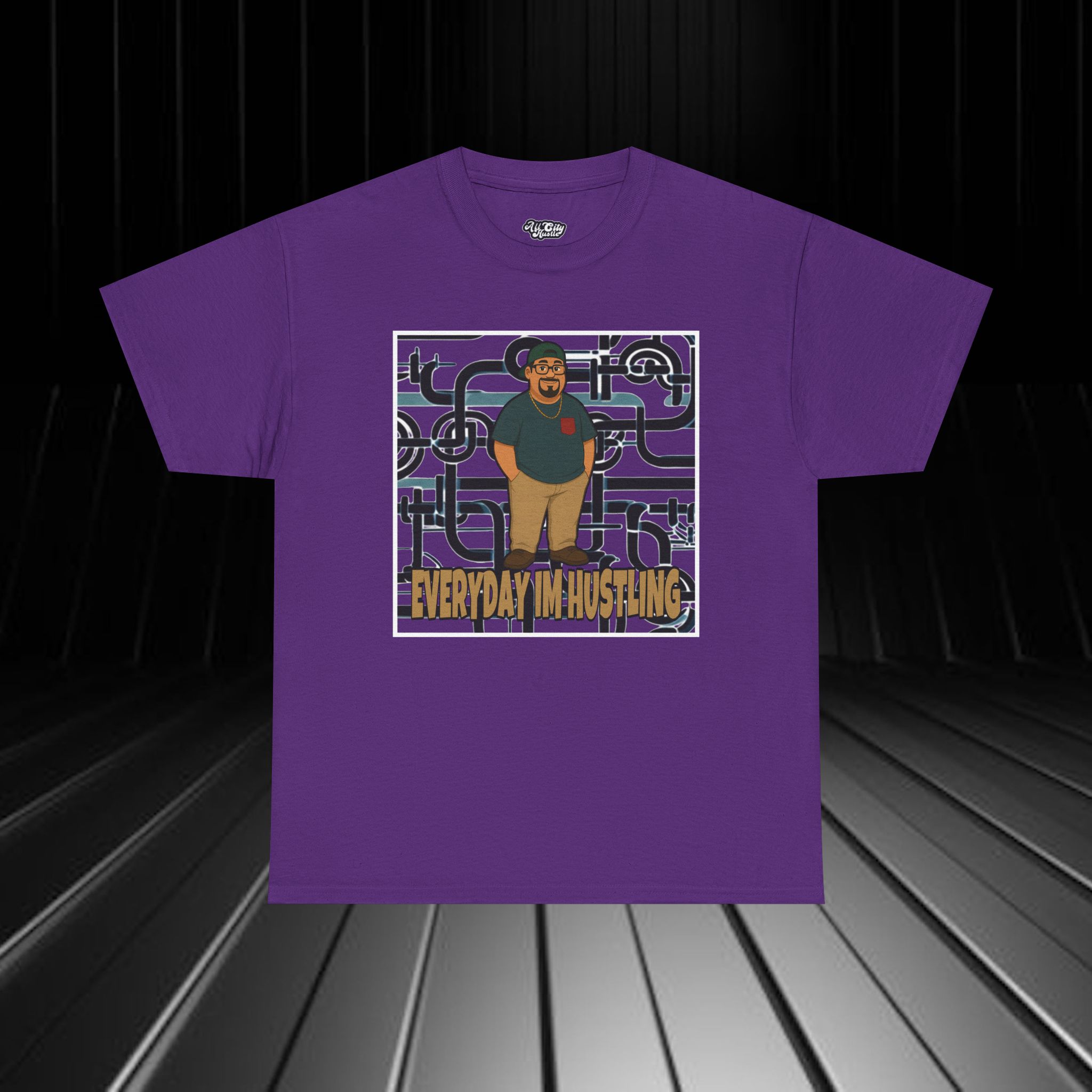 MEN5 City life Inspired Unisex Heavy Cotton Tee, Life Success Graphic Tee for Comic Lovers, Casual Wear, Birthday Gift, Gift for Friends - Image 3