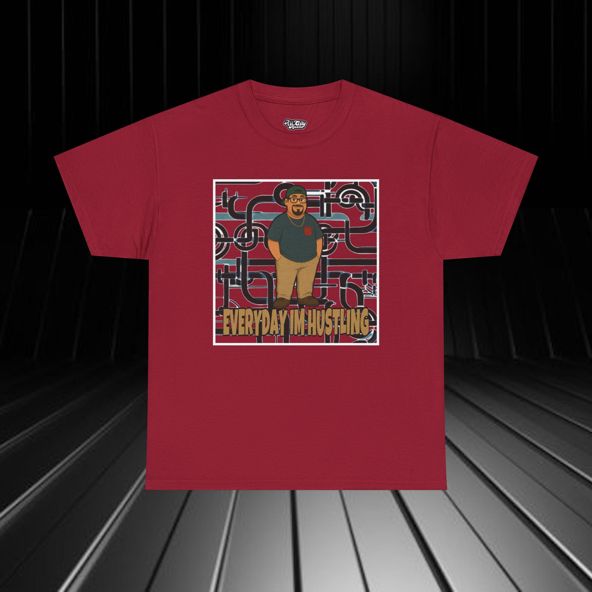 MEN5 City life Inspired Unisex Heavy Cotton Tee, Life Success Graphic Tee for Comic Lovers, Casual Wear, Birthday Gift, Gift for Friends - Image 2